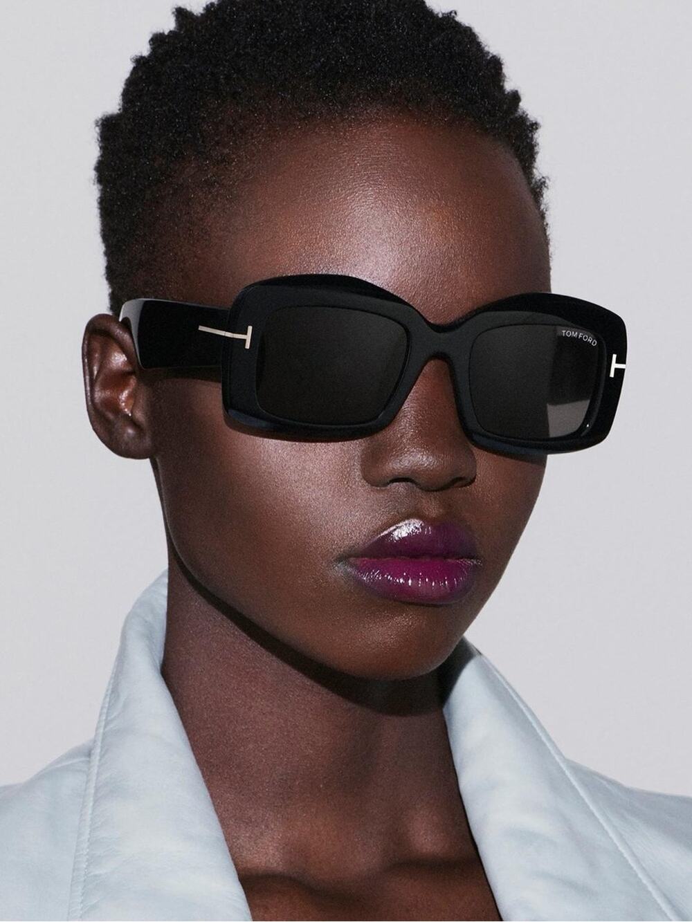 NEW Tom Ford FT1218 01A Shiny Black Sunglasses Authentic